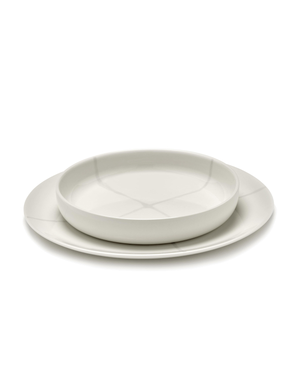Serax Zuma by Kelly Wearstler ontbijtbord Ø20,5 set van 2 Salt