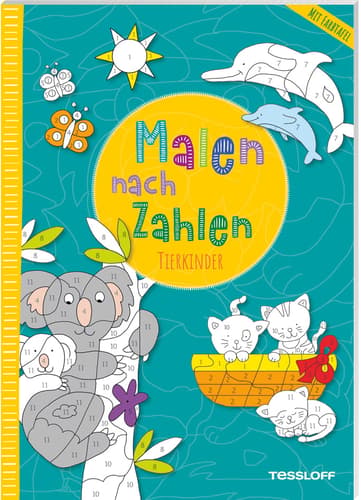 TESSLOFF Malbuch Malen nach Zahlen Tierkinder
