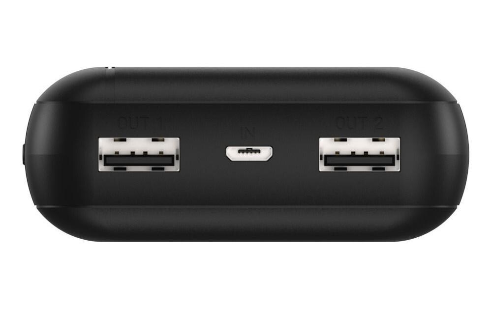 Powerbank Micro-USB-Kabel, 20 Ah, PB212Mobiler, schnellladefähiger Zusatzakku mit drei USB-Ladebuchsen