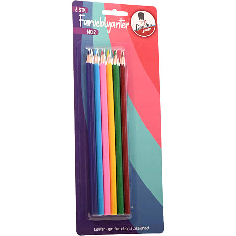 Danpen farveblyanter 6-pak