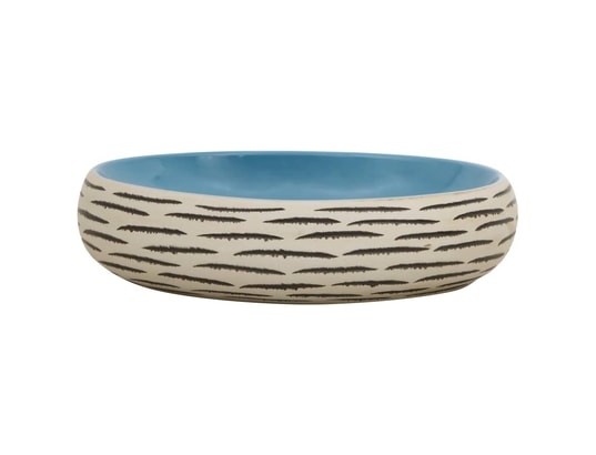 VIDAXL - Vasque à poser multicolore ovale 59x40x15 cm céramique