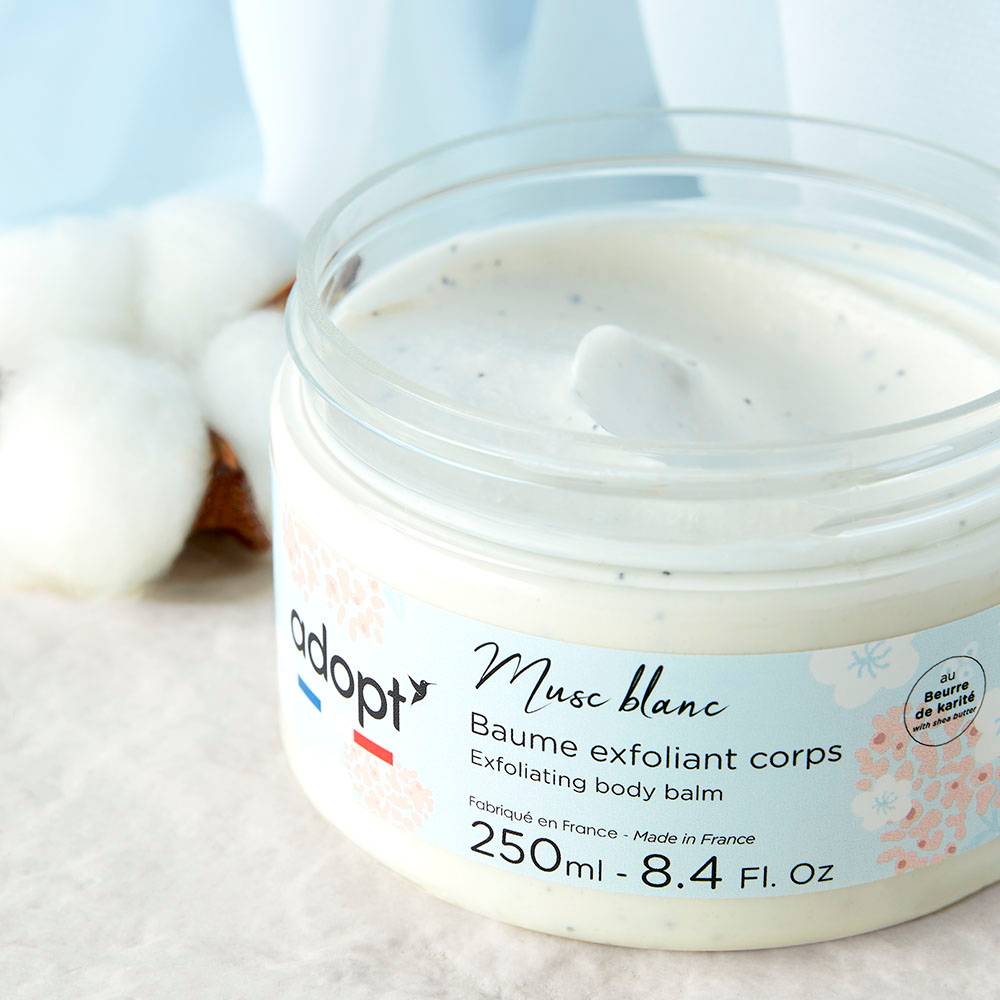 Musc blanc Baume exfoliant corps 250ml