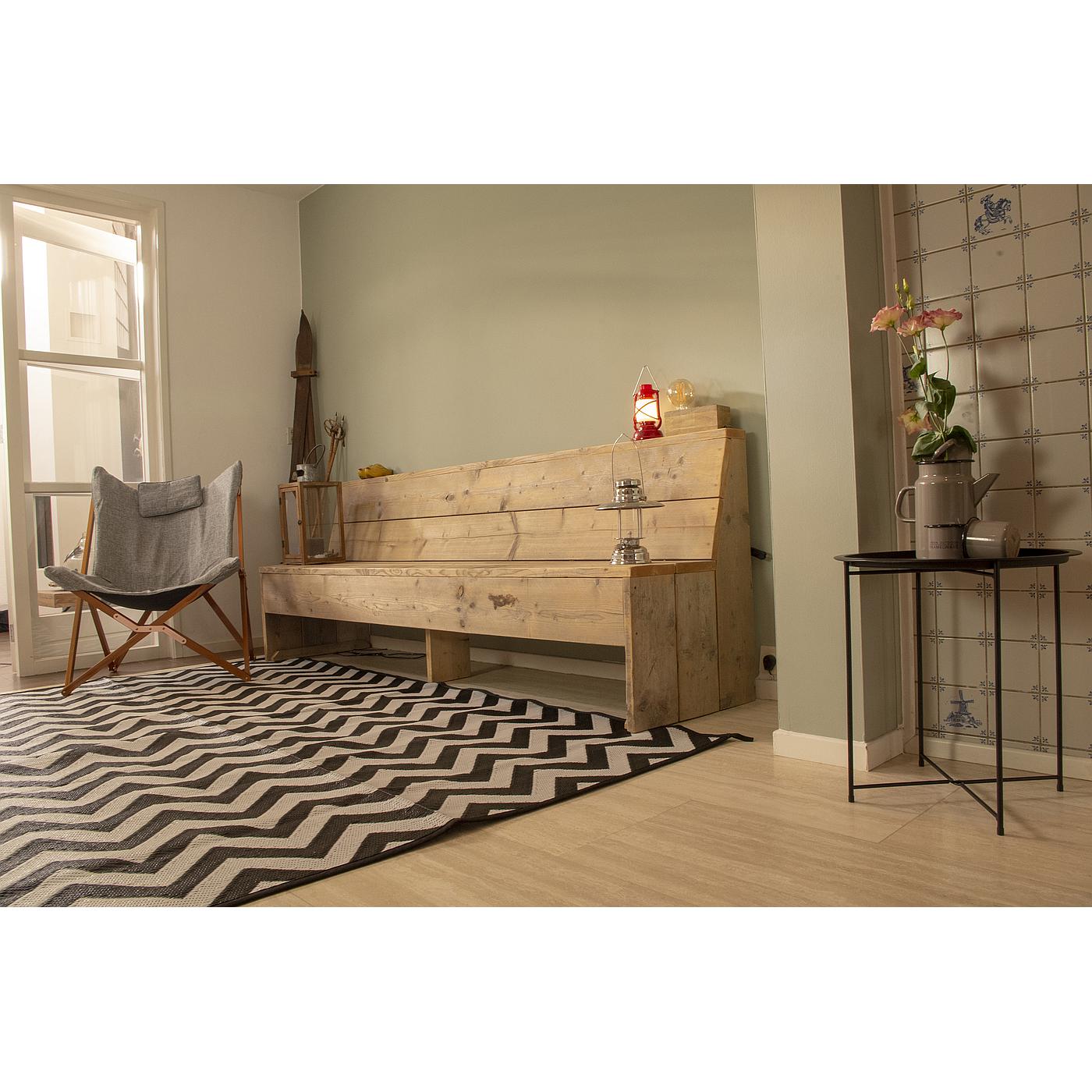 Bo-Camp Wave 200 x 180 cm zwart witte chill mat