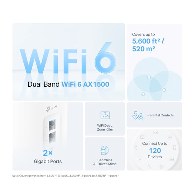 TP-Link Deco X10 WiFi 6 Mesh system (3-pak)