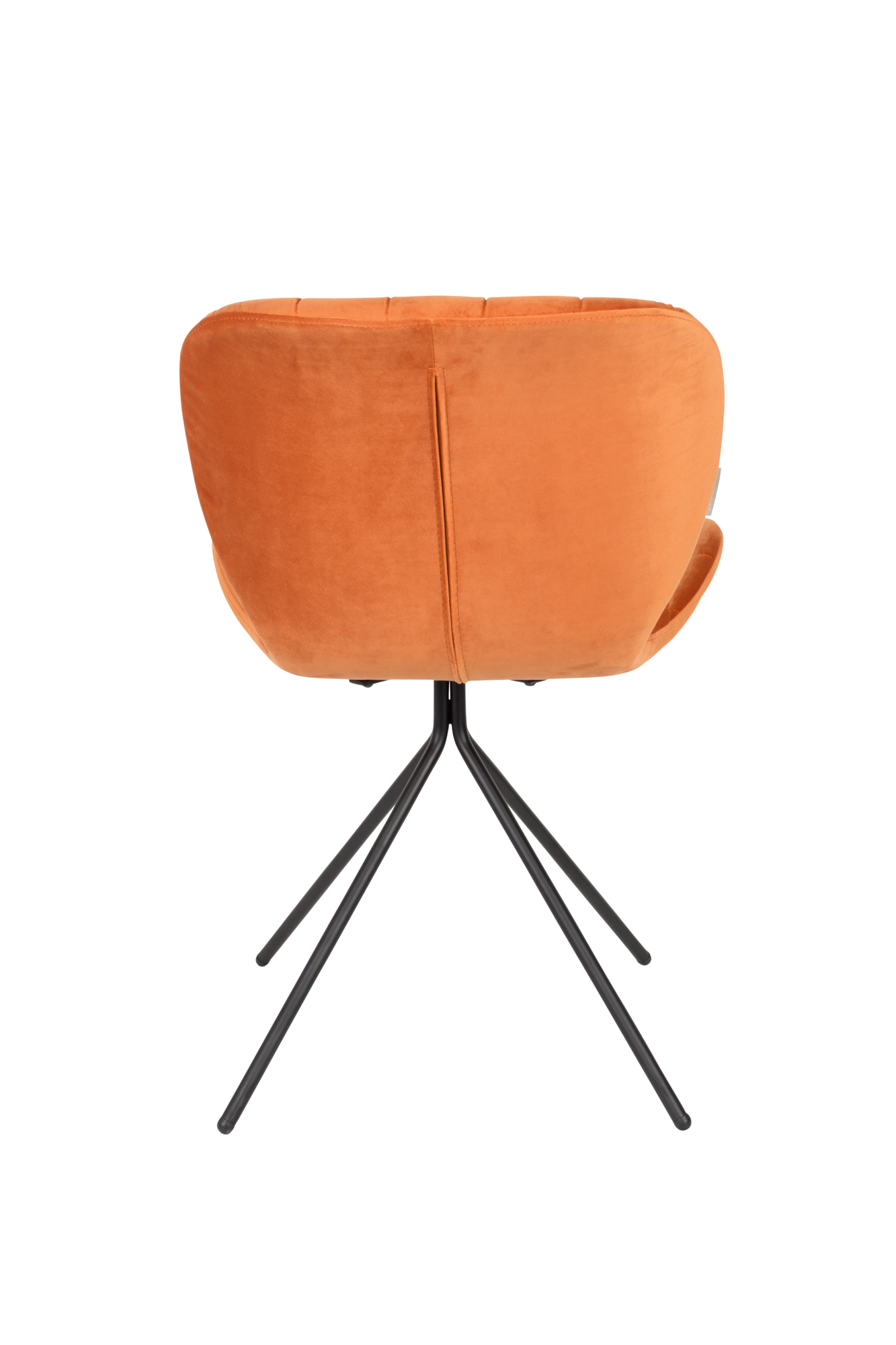 Zuiver OMG Velvet Eetkamerstoel - Set van 2 Zuiver OMG Velvet Eetkamerstoel Oranje - Set van 2