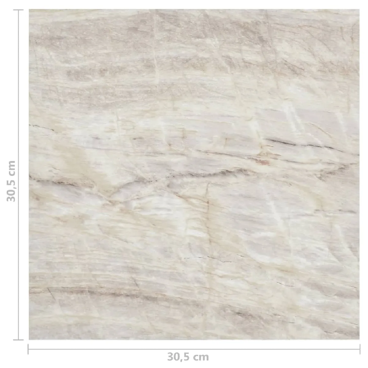 vidaXL - Dalles PVC autoadhésives beige