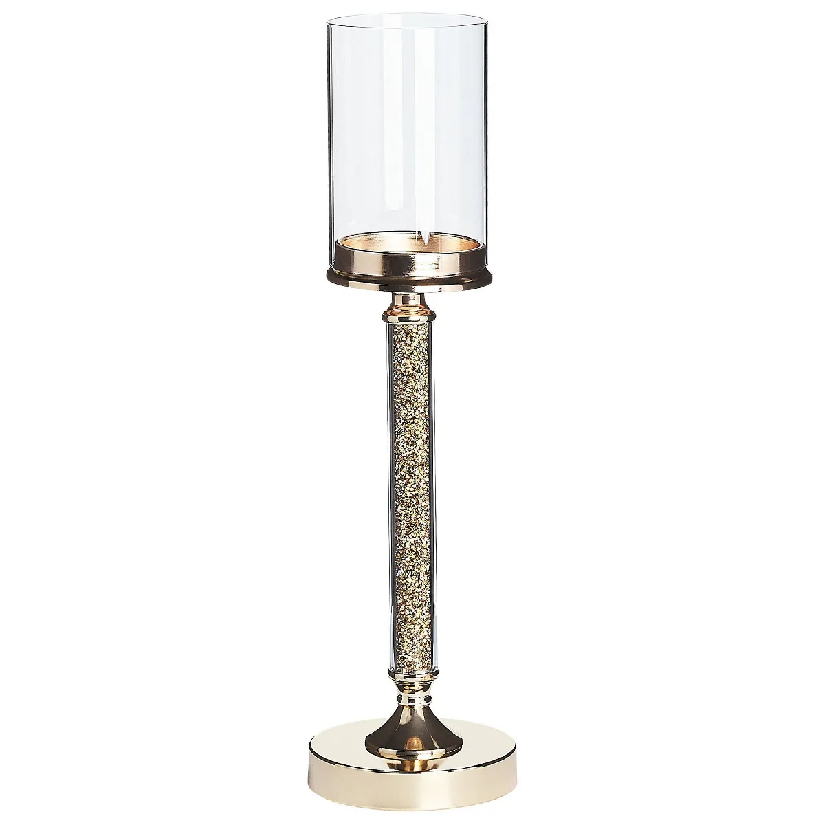 Beliani Bougeoir ABBEVILLE Doré 48 cm