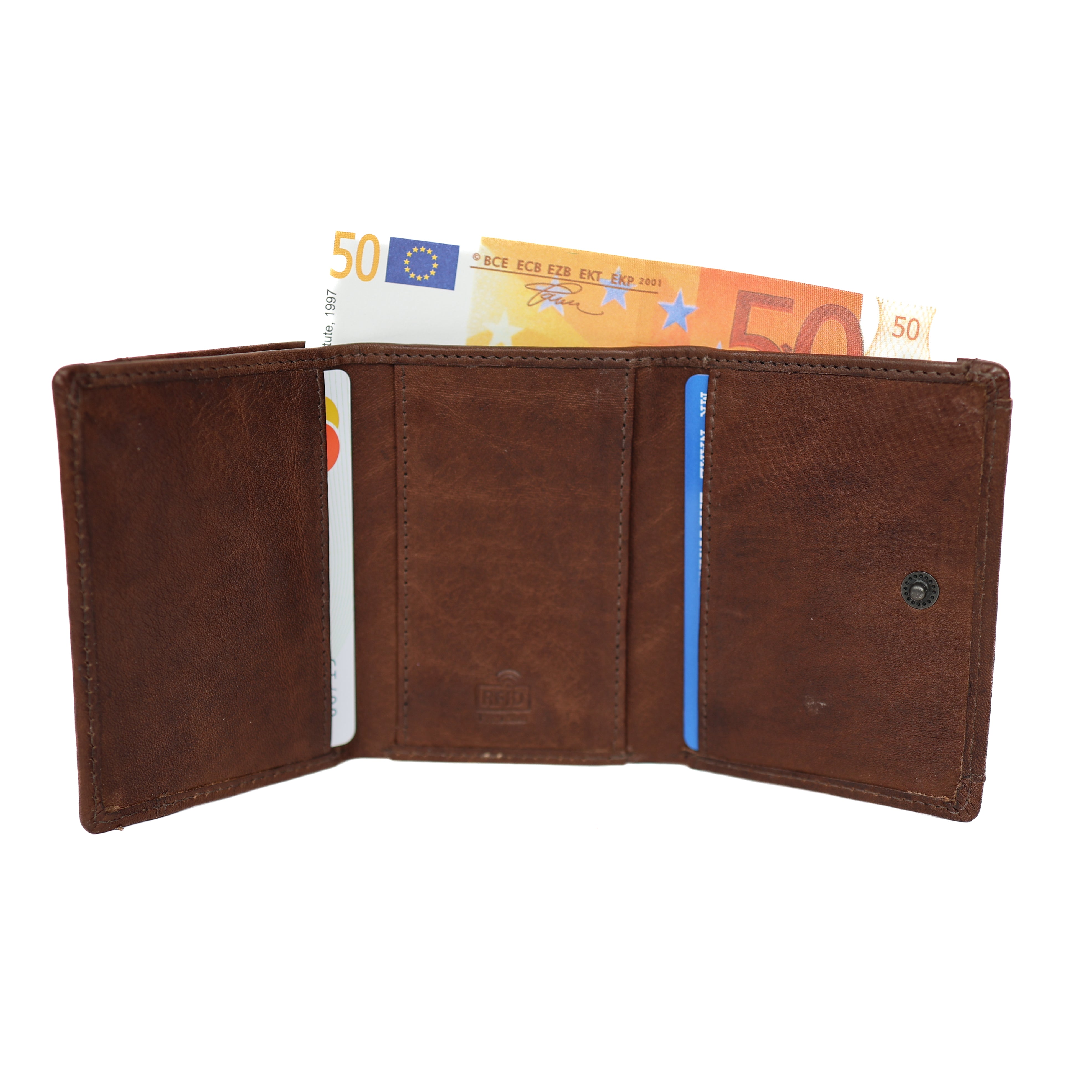 Portemonneetje 'Nana' donkerbruin Donkerbruin