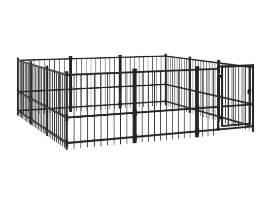 Chenil cage enclos pac noire 291 x 291 x 100 cm 02_0041884