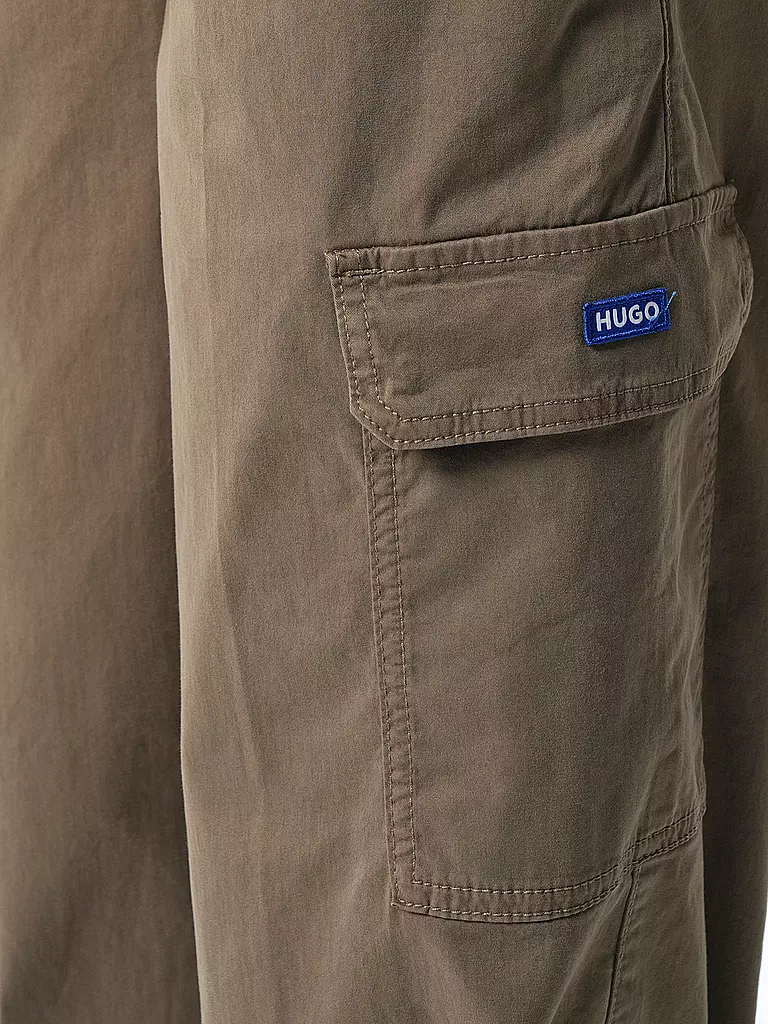 HUGO Cargohose Relaxed Fit HISUNE-1-D_B olive