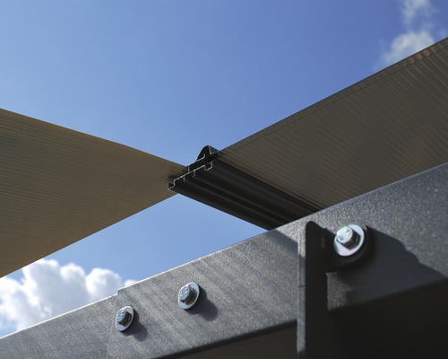 Palram dubbele carport – Canopia Alpine 8500 359 x 863 cm antraciet