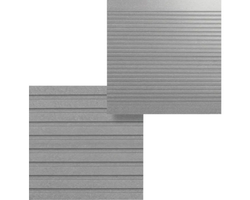 Konsta WPC terrasplank Primera holle kamerprofiel glad 26x145 mm (verkoop per meter van 1,00 m tot max. 6,00 m) grijs