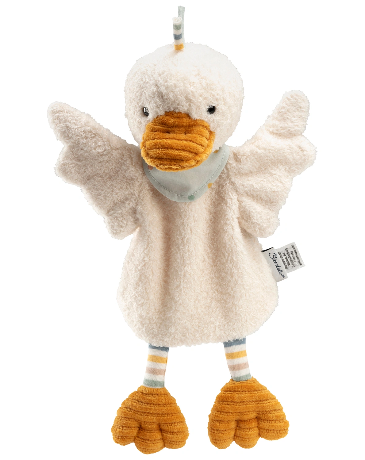 Kinder-Handpuppe EDDA ENTE in ecru