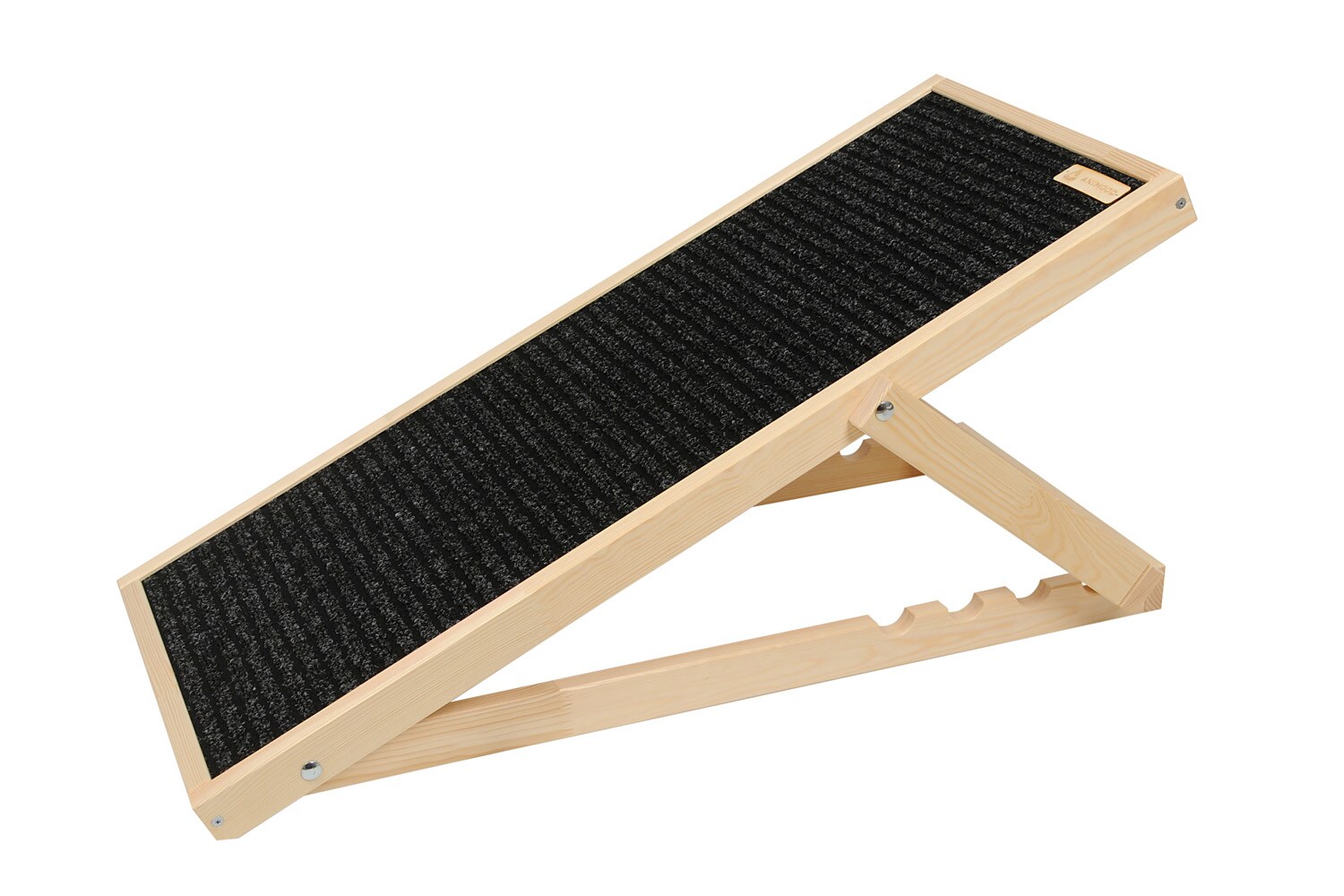 Animood Hunderampe Skipper naturbelassen Hundetreppe 93x44 cm