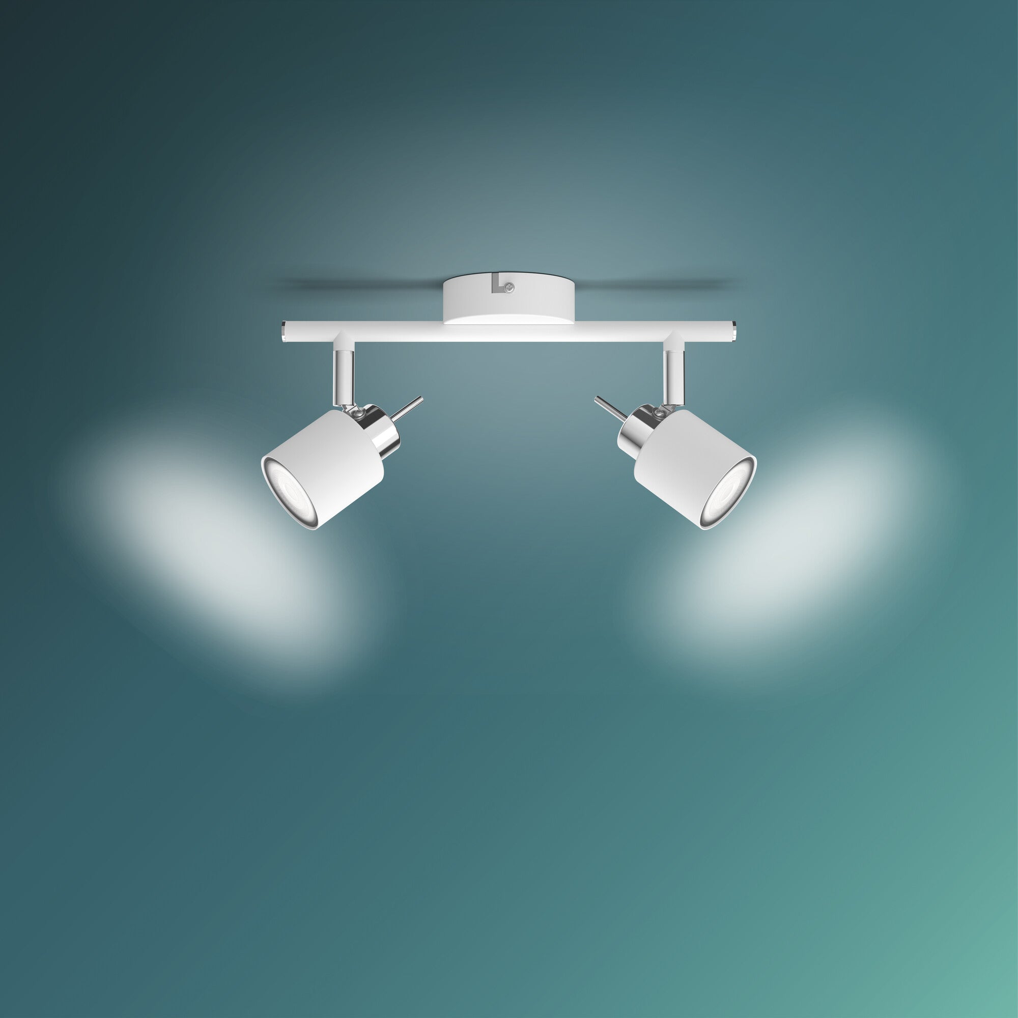 Philips Meranti opbouwspot - 2-lichts - wit