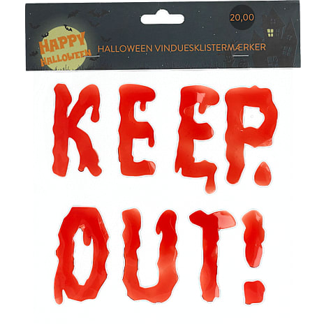 Halloween vinduesstickers - flere varianter - assorteret
