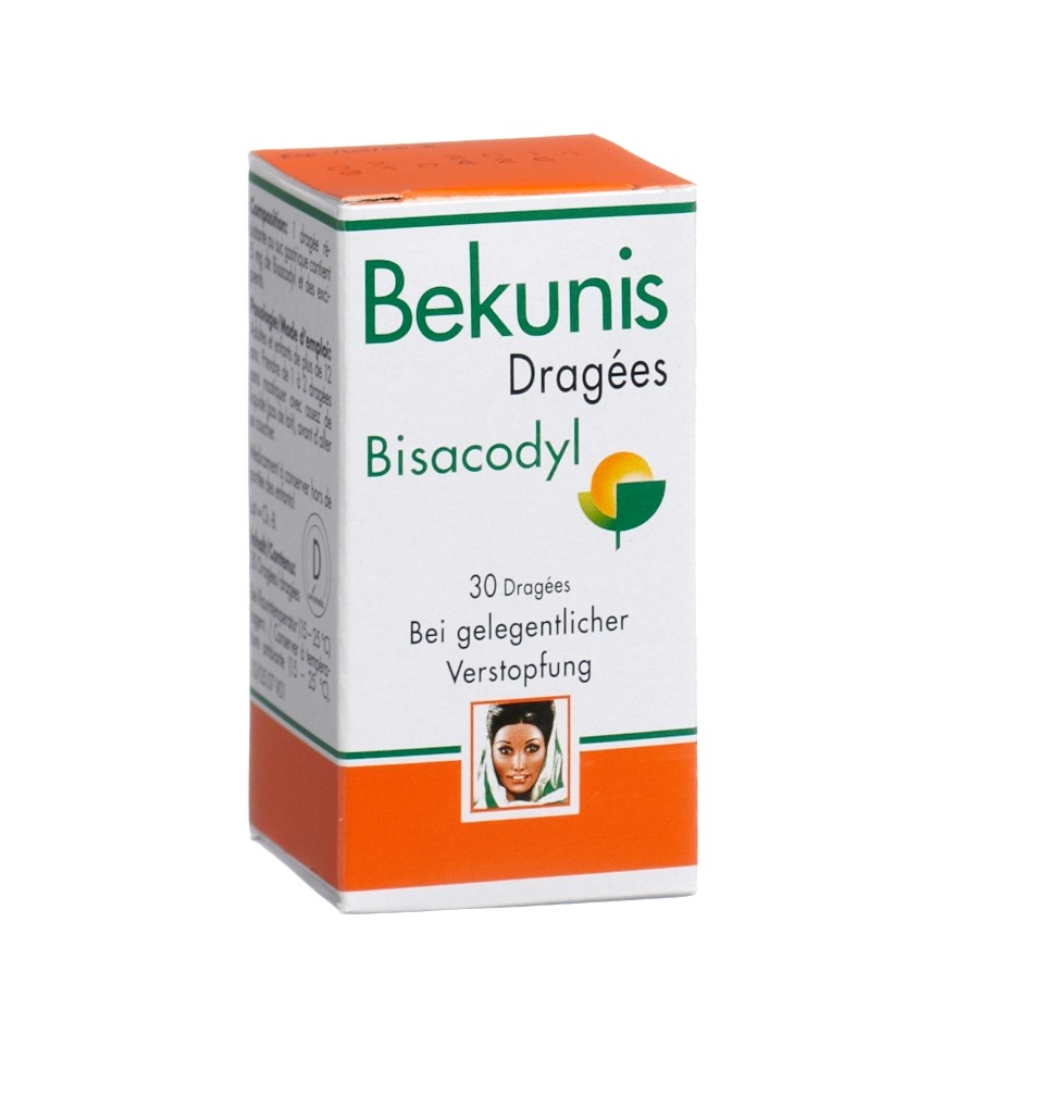 BEKUNIS Dragées Drag 5 mg Bisacodyl Ds 30 Stk