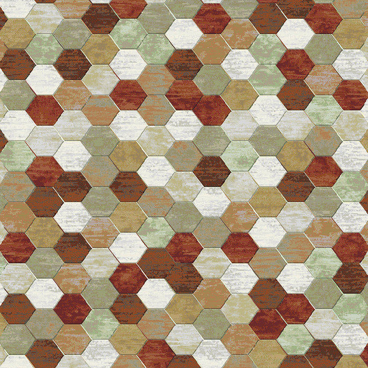 Rond modern vloerkleed - Amado Multicolor 6474