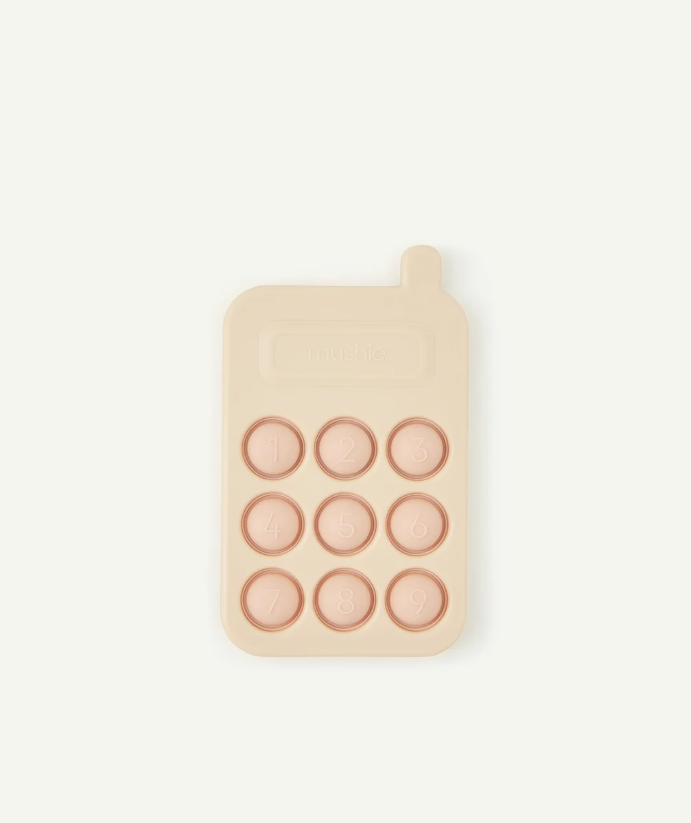 MUSHIEJOUET TÉLÉPHONE ROSE À PRESSER POUR BÉBÉ