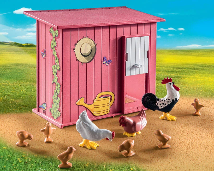 AGRICULTRICE ET POULAILLER -71308