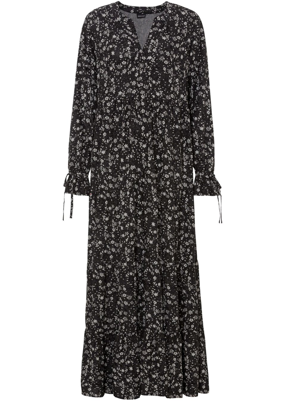 Robe longue imprimée en viscose