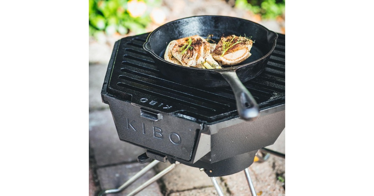 The WindmillKIBO Grill Model 3.0 houtskoolbarbecue  (Zwart)