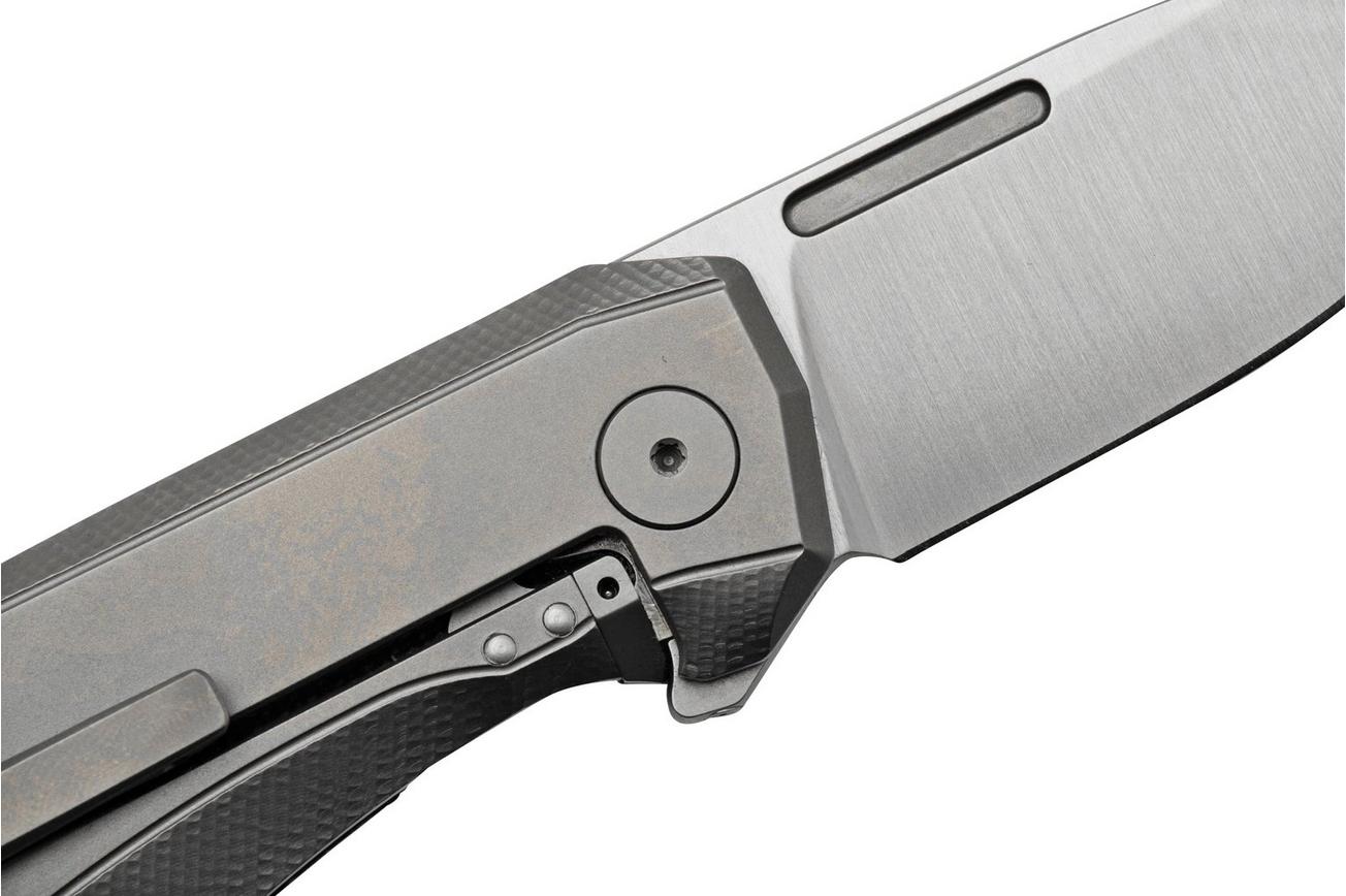 LionSteel Nano NA01-CVG Frame Lock, Magnacut, Green Canvas Micarta, zakmes