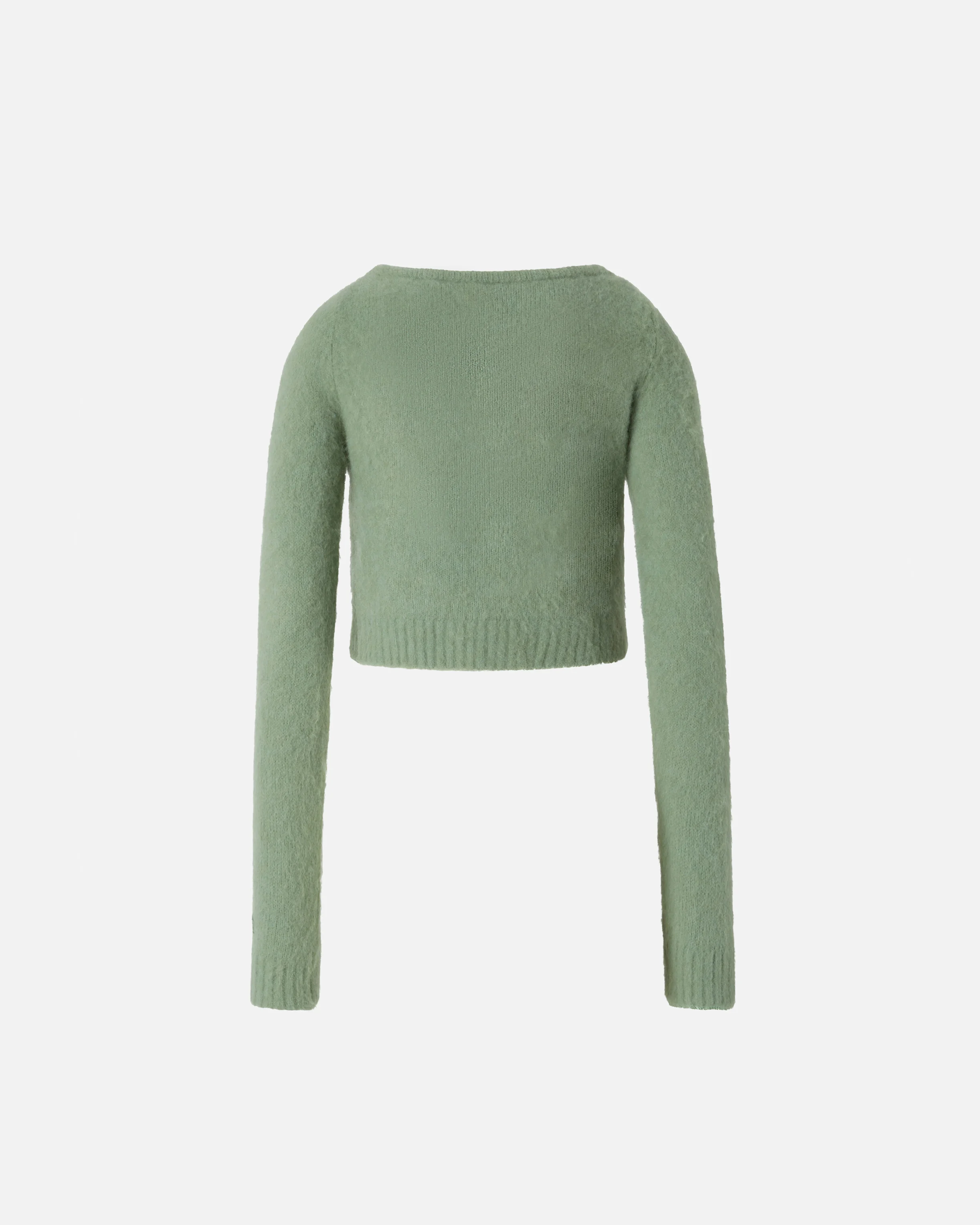 Gilet court en maille douce | Vert