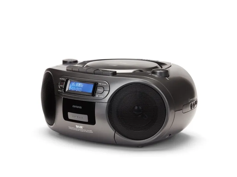 Aiwa BBTC-660DAB/MG, Analog & digital, DAB , FM, Afspiller, CD, Program, Top