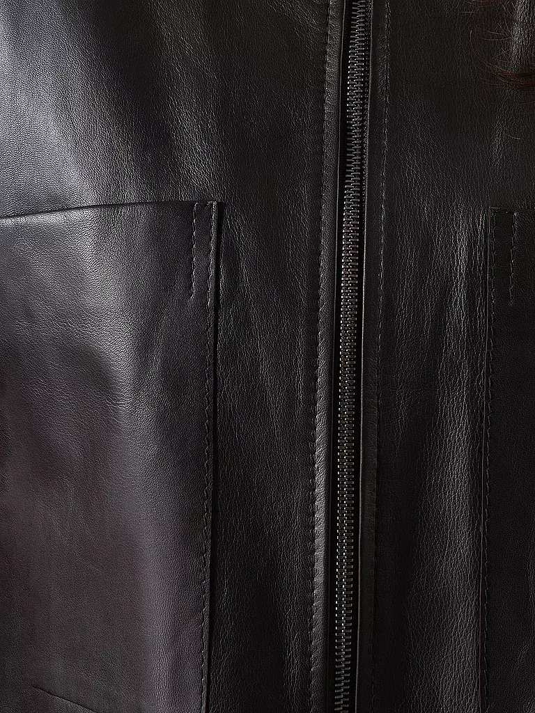 DRYKORN Lederjacke ELSTOW braun