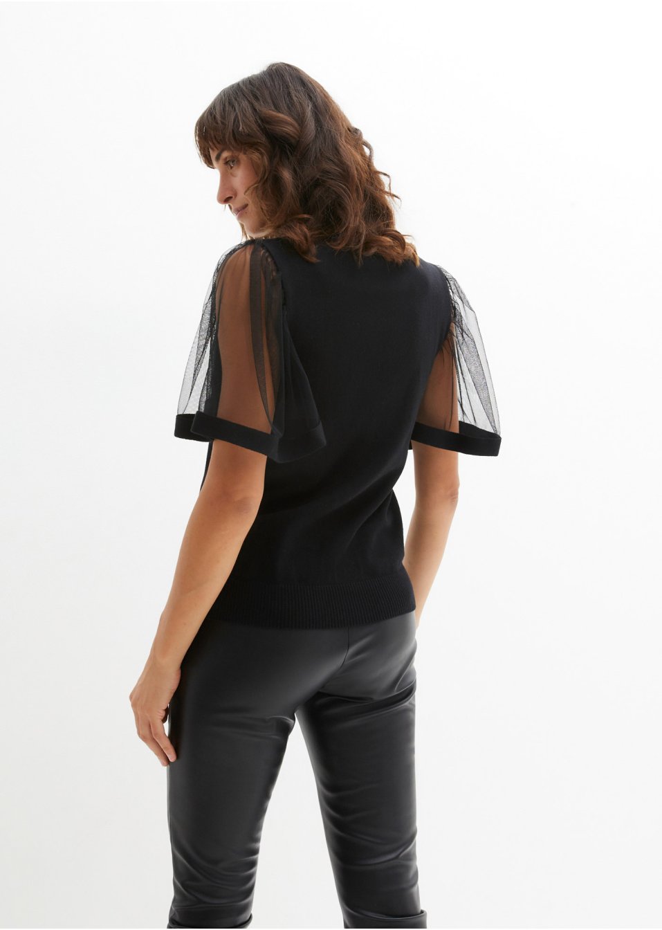 Pull avec manches en mesh