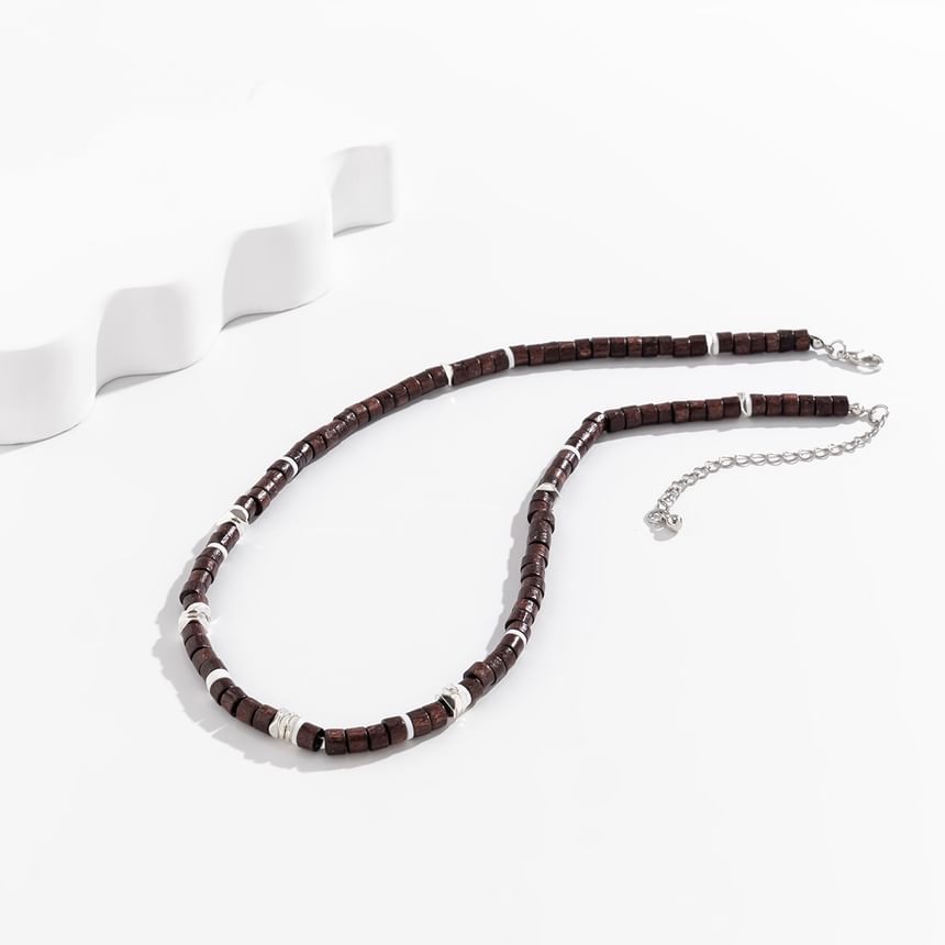 Gretlyn - Houten kralen zachte klei choker