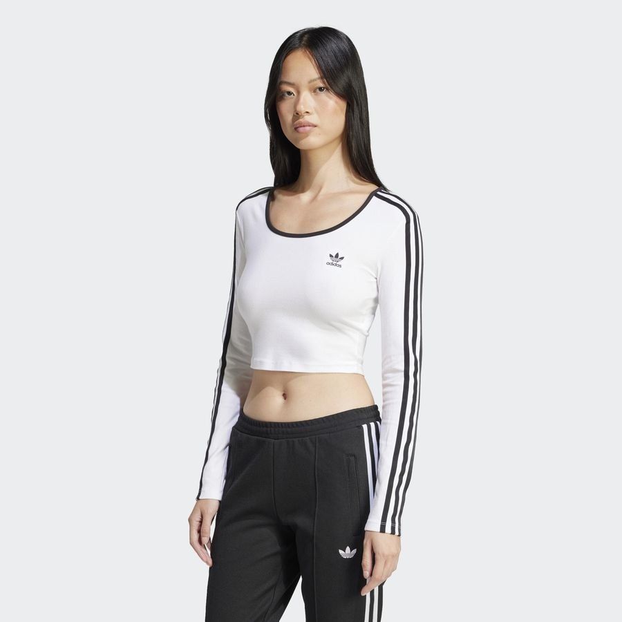 Adidas Original T-shirt court manches longues Adicolor 3 bandes