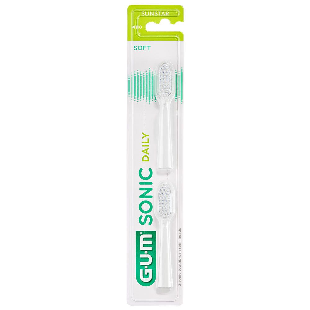 GUM® SONIC DAILY Ersatzbürstenköpfe