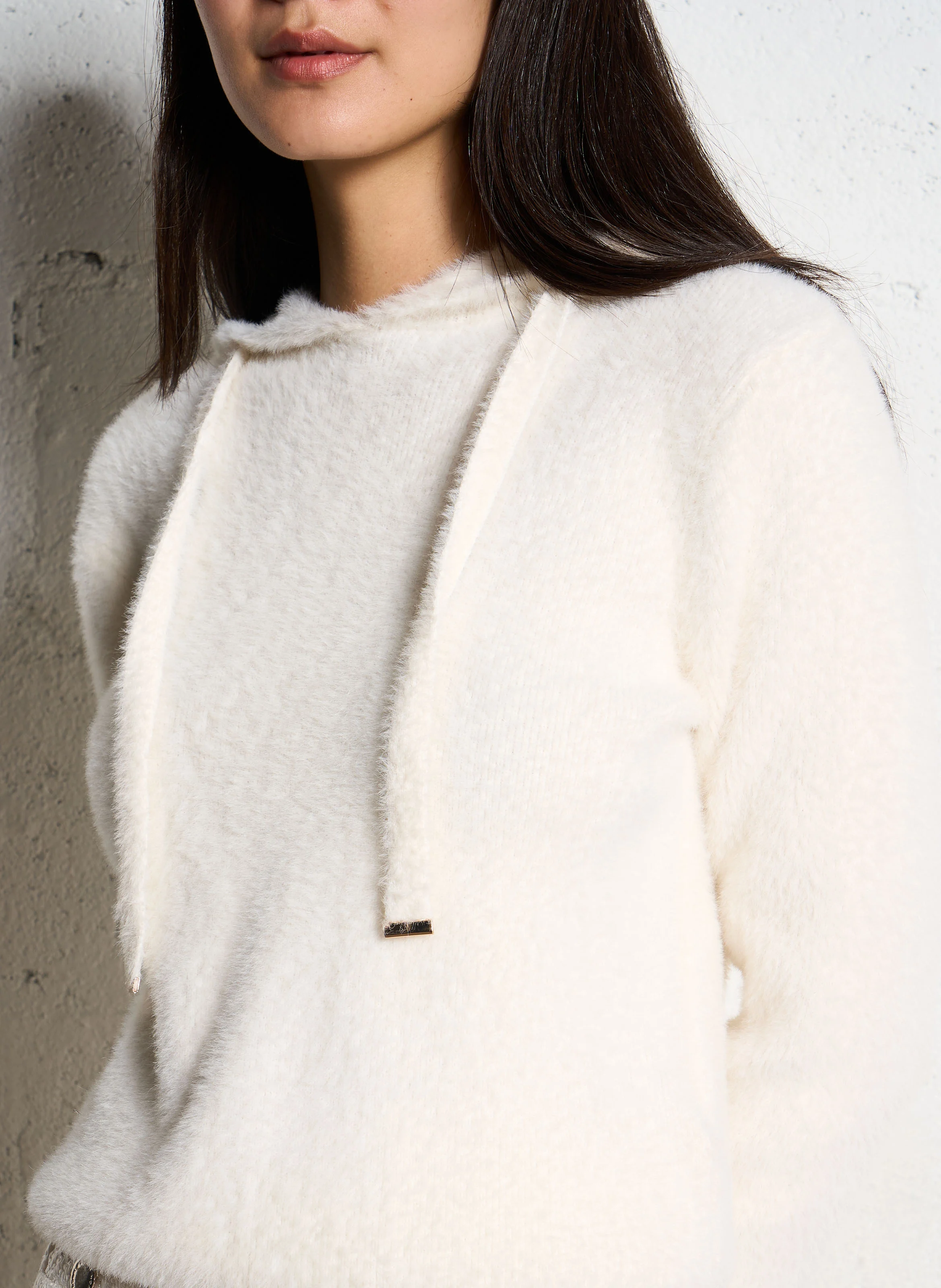 MCAP - Pull droit à capuche | Beige