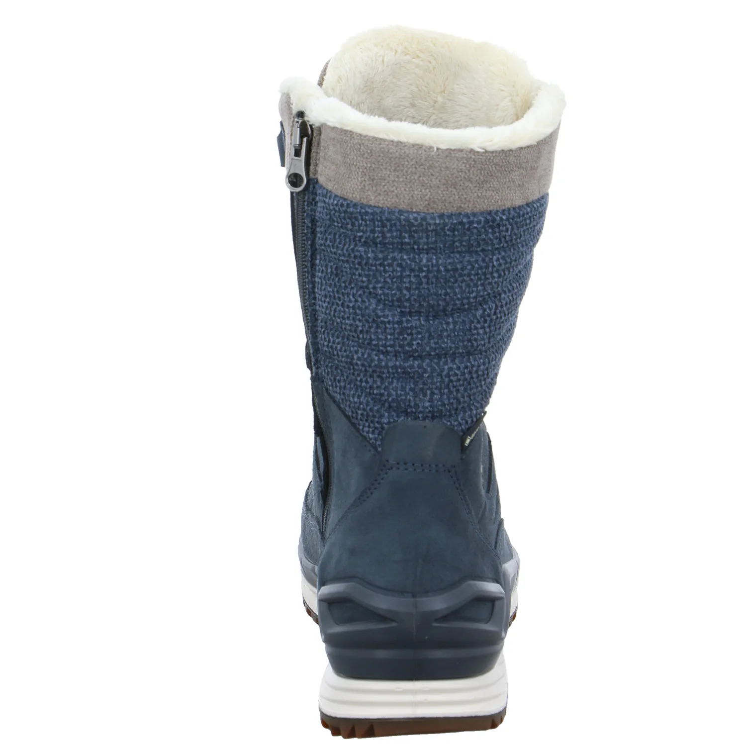 LOWA Snowboots Damen Blau Leder