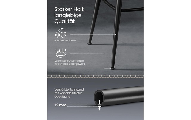 VASAGLE Barhocker »2er Set 54 x 90.5 cm«