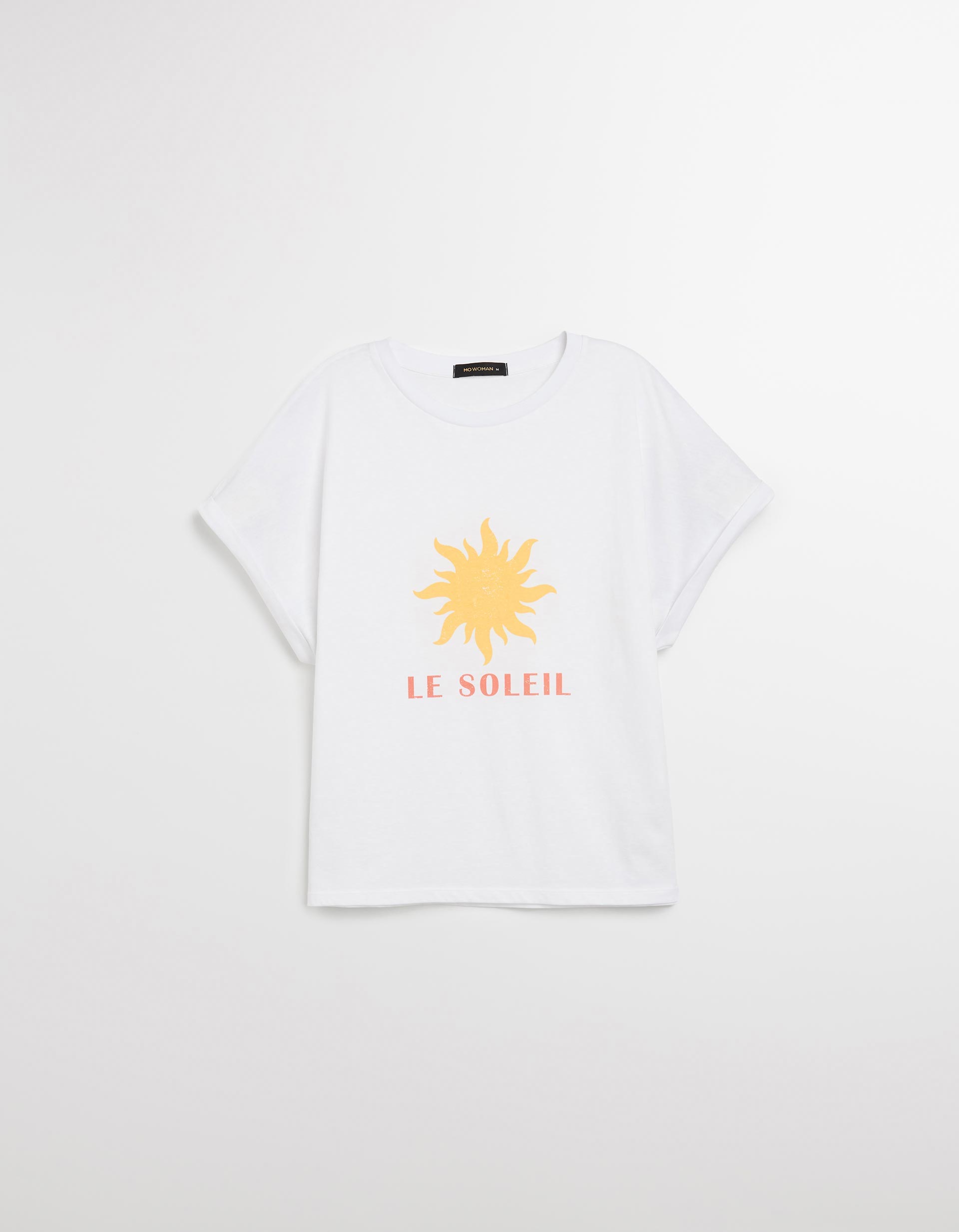 T-shirt Print, Mulher, Branco