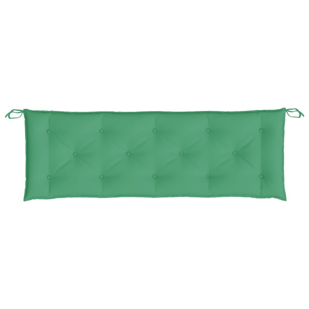 Coussins de banc de jardin 2 pcs vert 150x50x7 cm tissu oxford