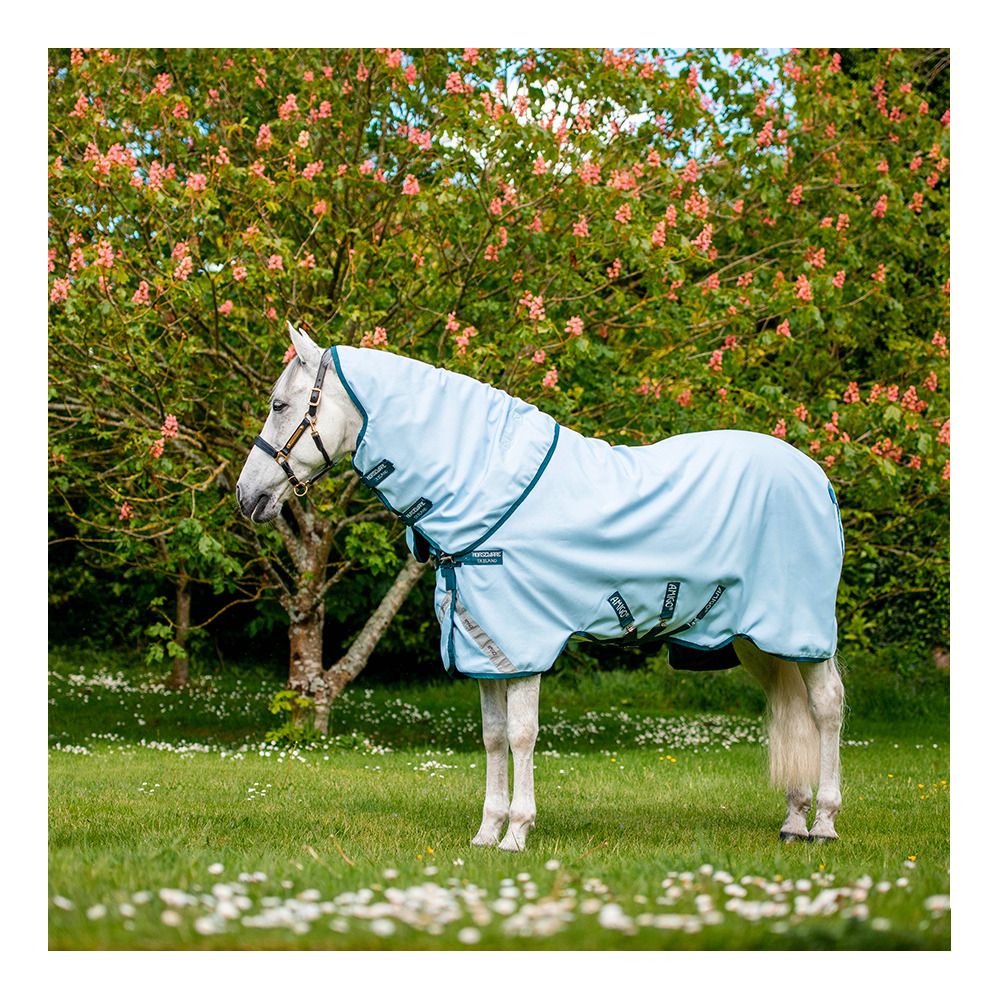 Horseware AMIGO PLANT DYE 50G - Couverture de paddock + couvre-cou blue/navy