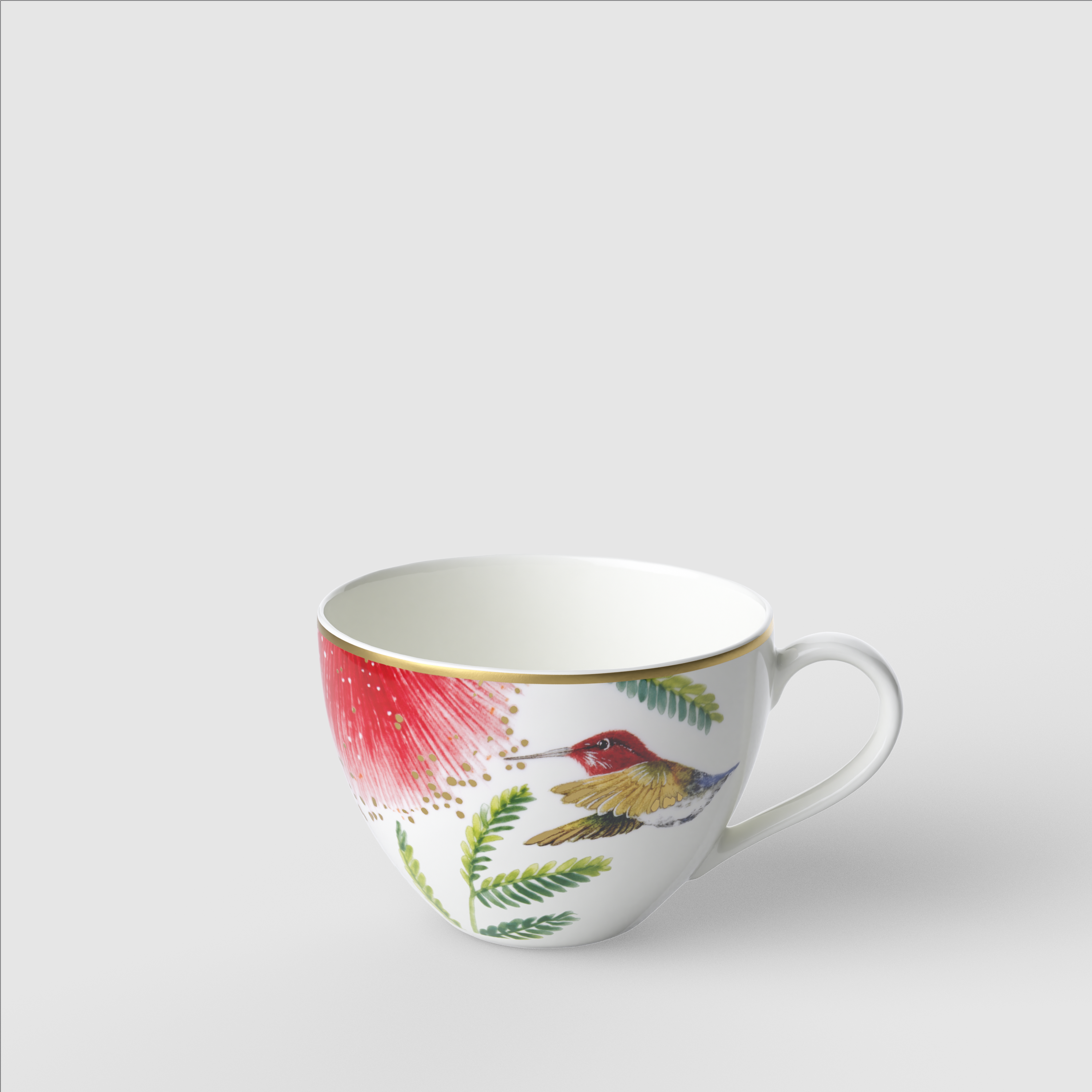 Amazonia Coffee cup Multi-colored, 5.1 oz, Premium Bone Porcelain