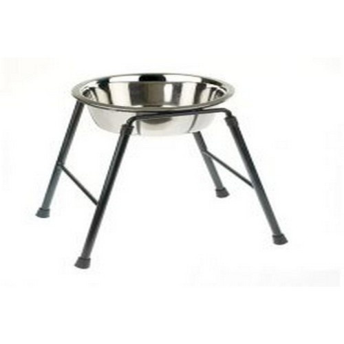 Comedouro elevado para cães Caldex Classic Silver