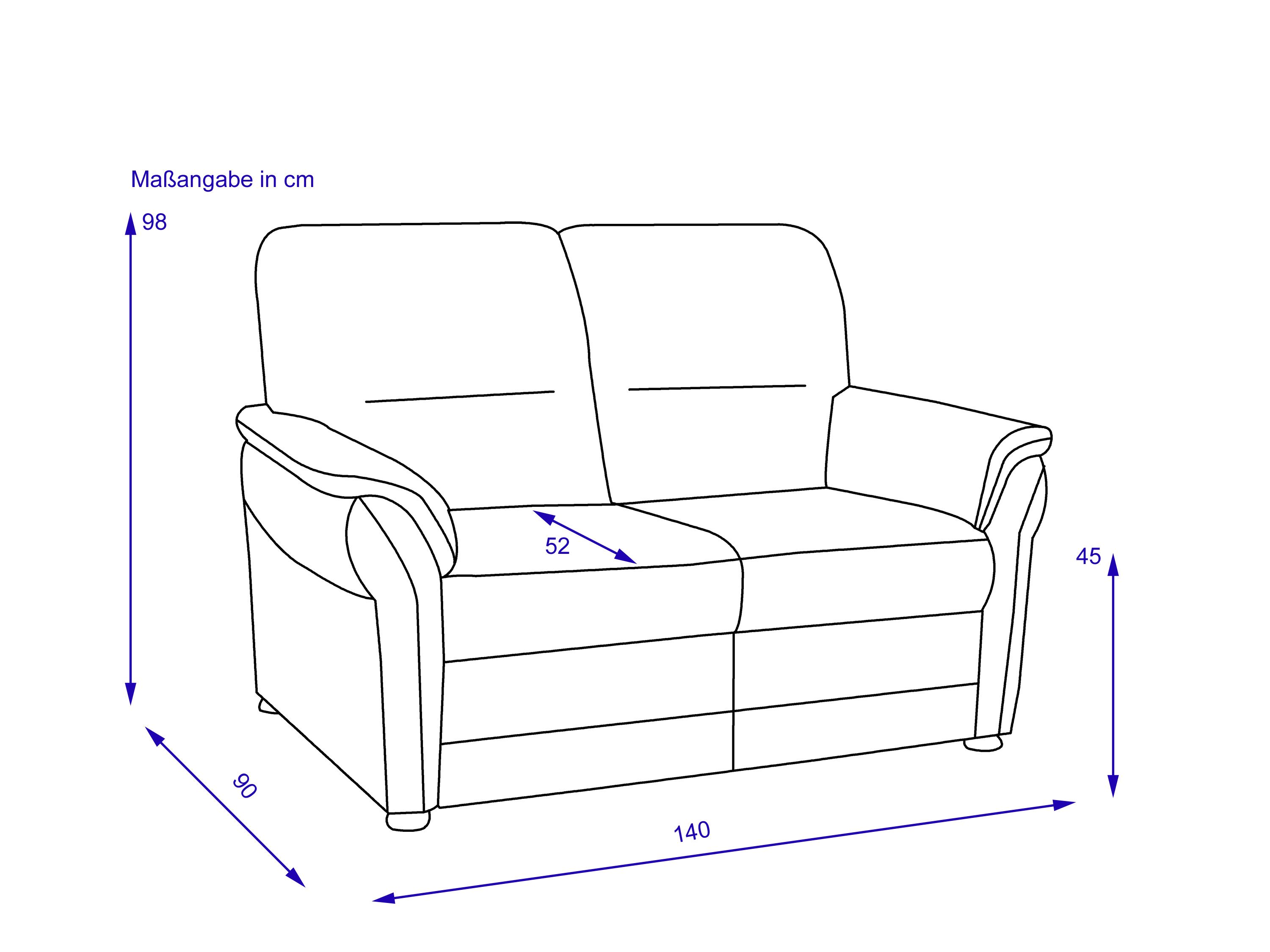 Sofa SYSTEMPOLSTER 2 Sitzer PIERRE