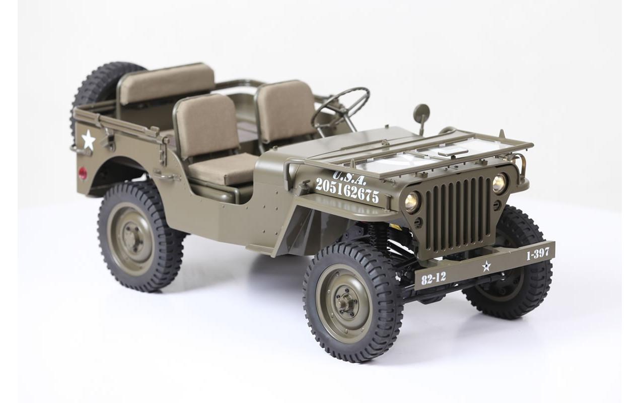 Scale Crawler 1941 MB Willys Jeep ARTR, 1:6<br>1941 Willys Militär Jeep – Ein Traum für jeden Scaler