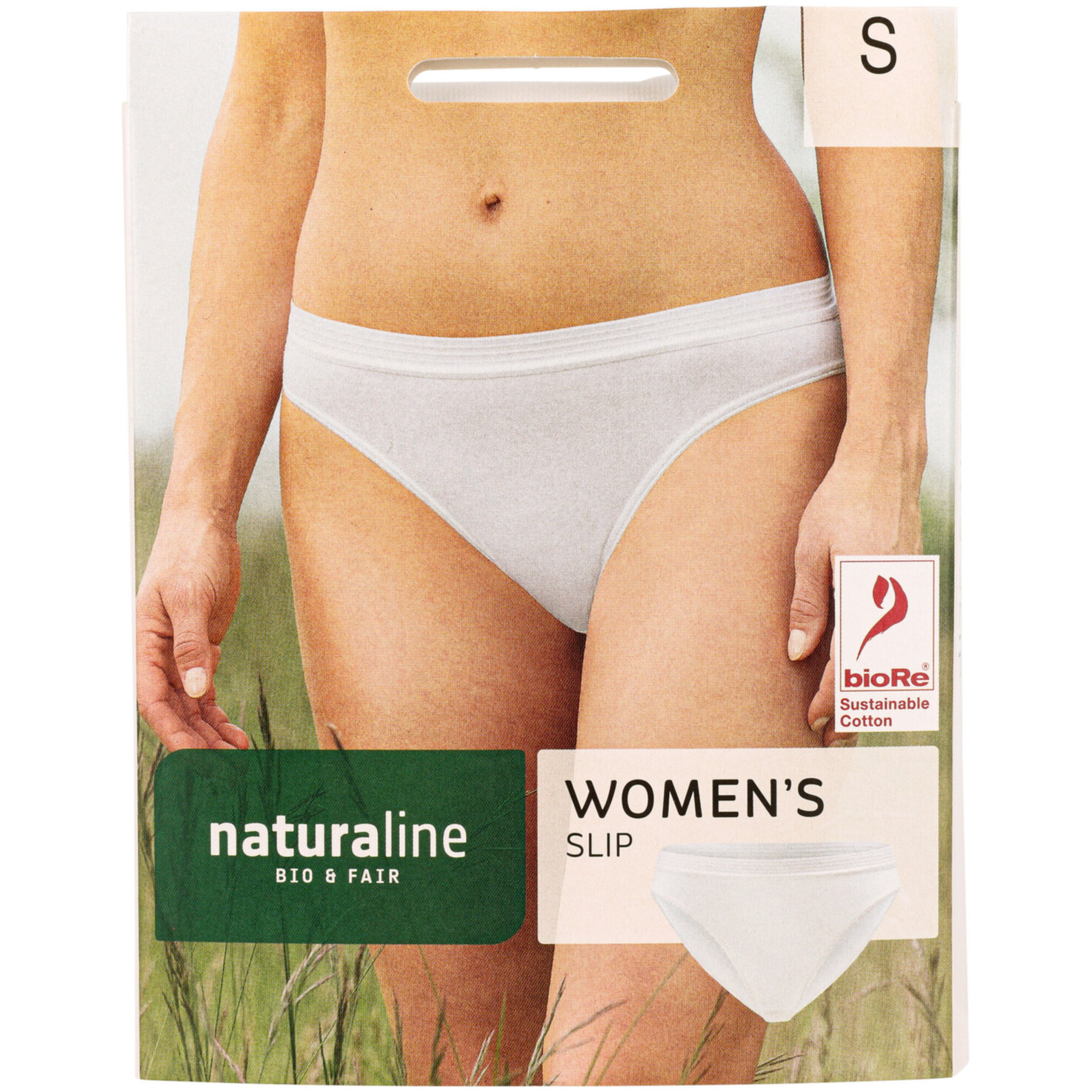 Naturaline Textil Damen Slip weiss S