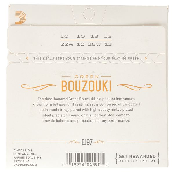 Daddario EJ97 Greek Bouzouki Strings