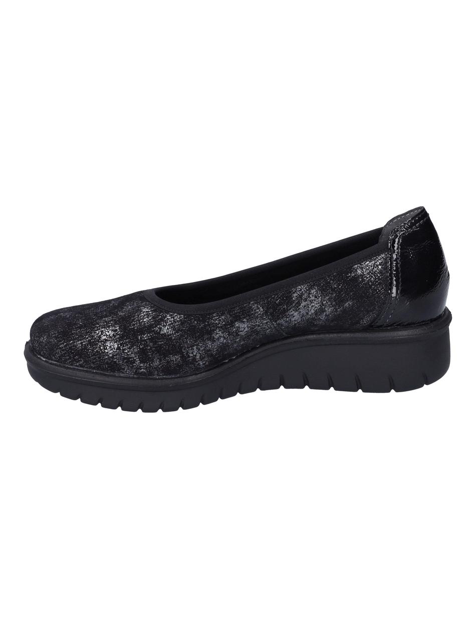 Slipper Calais 85, schwarz-silber