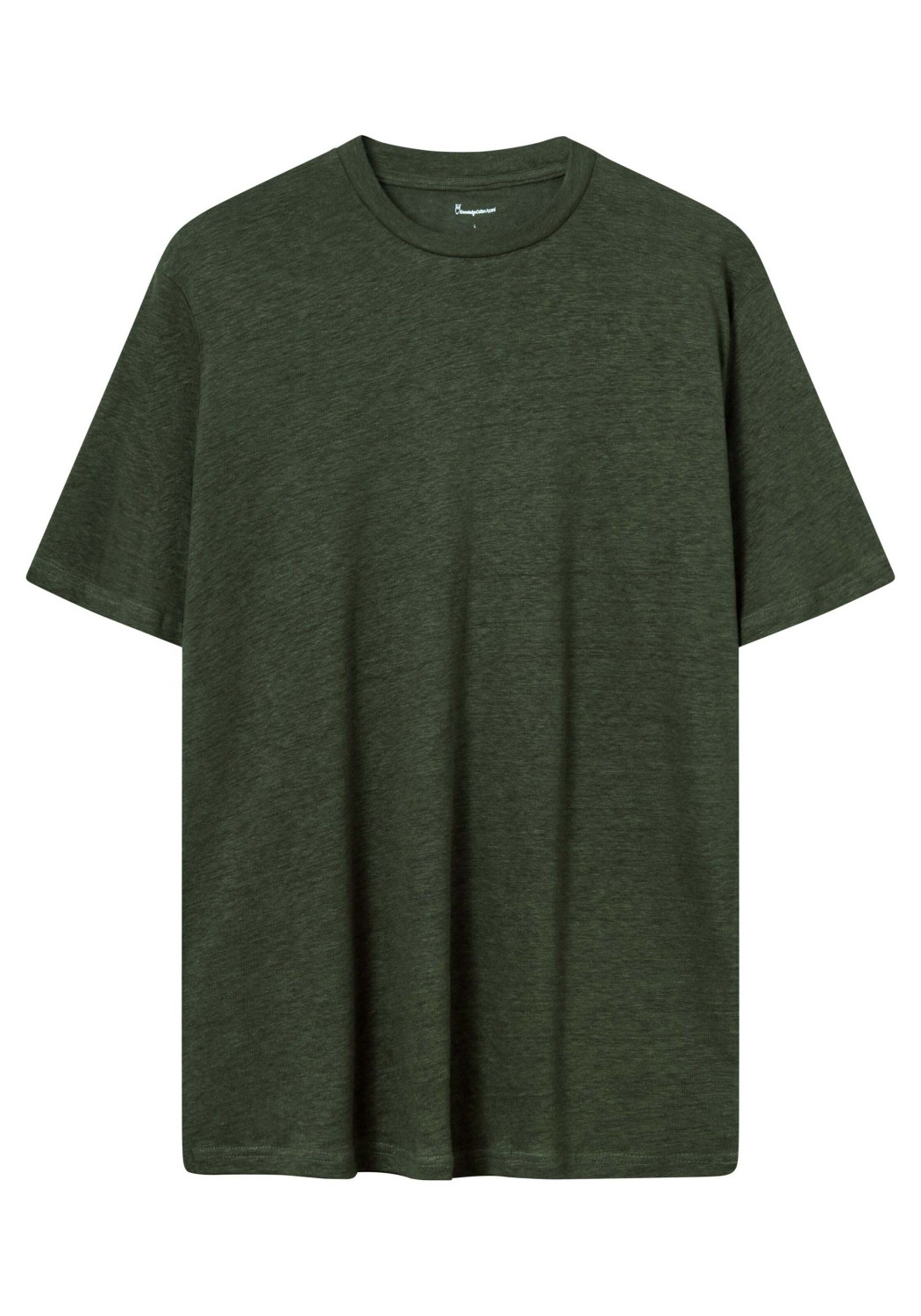 Knowledge Cotton Apparel Leinen-T-Shirt Forrest Night