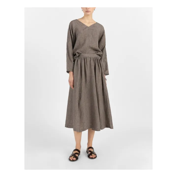 Masscob Blouse Teva Lin | Brun