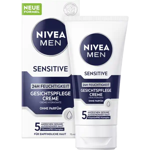 Sensitive Gesichtspflege Creme ohne Parfüm